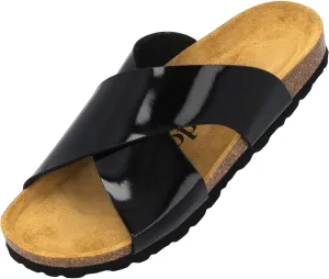 Rianel Women's Mules - Comfortable Sandals with Crossed Straps - Slippers - Fashionable Summer Shoes