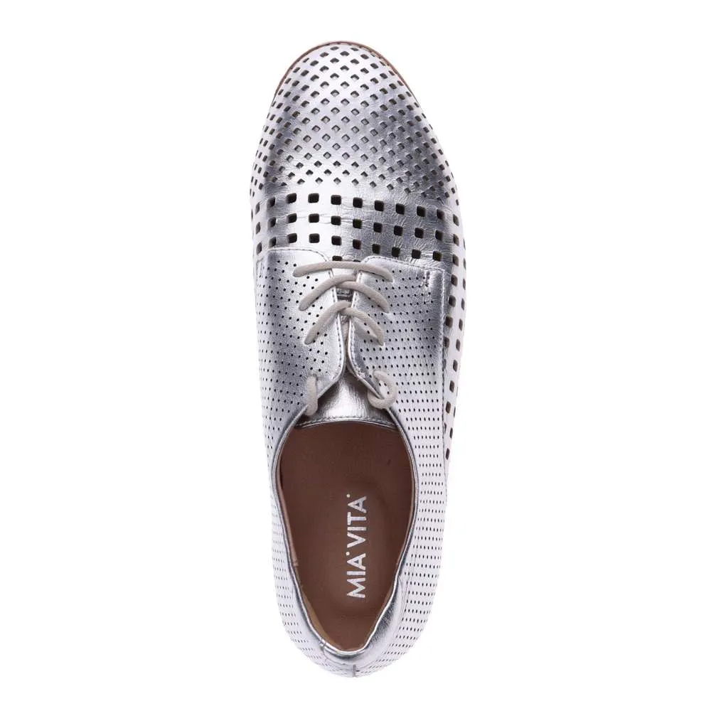 Rihannah Punched Oxford - Silver