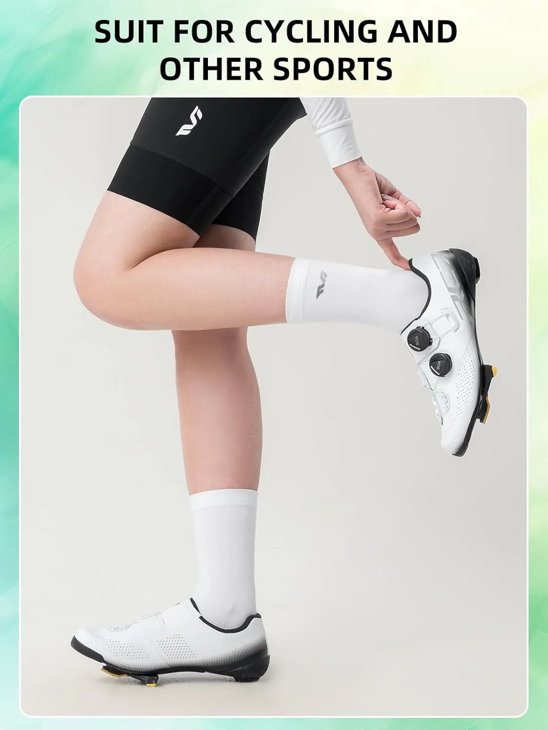 ROCKBROS Cycling Socks Womens 4pcs Running Socks Athletic Socks Compression Socks for Women Ankle Socks