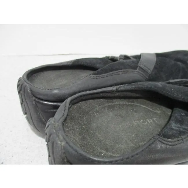 Rockport Black Suede Brushed Slip On Mulesslides Size Us