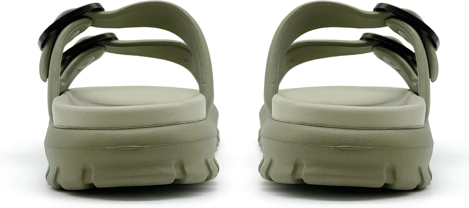rosyclo Cloud Sandals for Women and Men, Pillow House Slippers Shower Shoes Bathroom Indoor Outdoor Slide Sandals, Buckle Adjustable, Ultimate Comfort, Lightweight, Thick Sole, Non-Slip