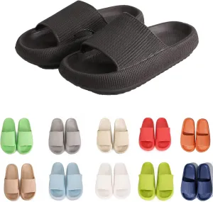 rosyclo Cloud Slippers for Women and Men Massage Thick Sole Non-Slip Shower Slippers Bathroom Super Soft Comfy House Cloud Slide Slippers for Indoor and Outdoor