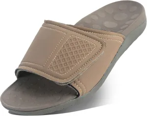RX Unisex Slide & Flip-Flop Sandals -Orthotic Recovery Sandal with Comfortable Arch Support and Adjustable Strap for Foot and Leg Pain Relief, for Men and Women