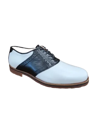 Saddle Oxford White/Black 944-M-20