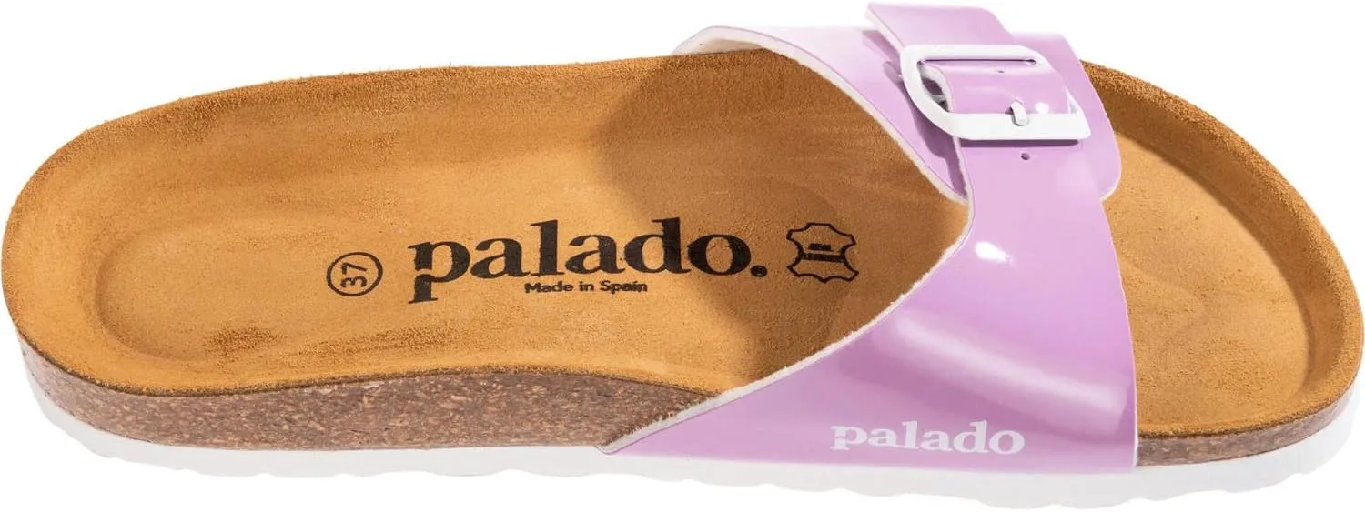 Samos Women's Mules - Shoes with Adjustable Straps - Outdoor & Slippers with Sole Made of Finest Suede - Sandals with Natural Cork Footbed