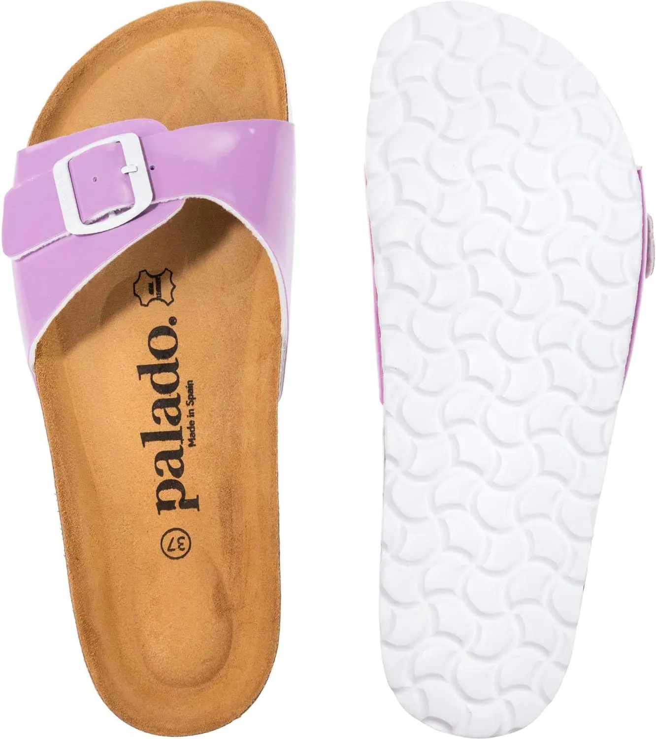 Samos Women's Mules - Shoes with Adjustable Straps - Outdoor & Slippers with Sole Made of Finest Suede - Sandals with Natural Cork Footbed