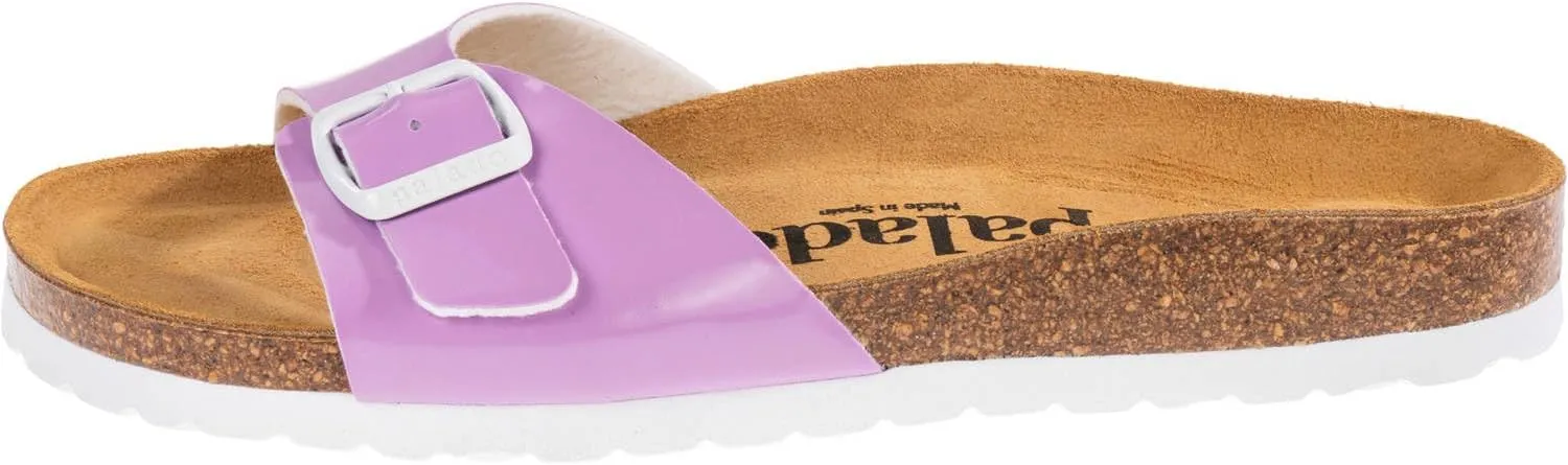 Samos Women's Mules - Shoes with Adjustable Straps - Outdoor & Slippers with Sole Made of Finest Suede - Sandals with Natural Cork Footbed