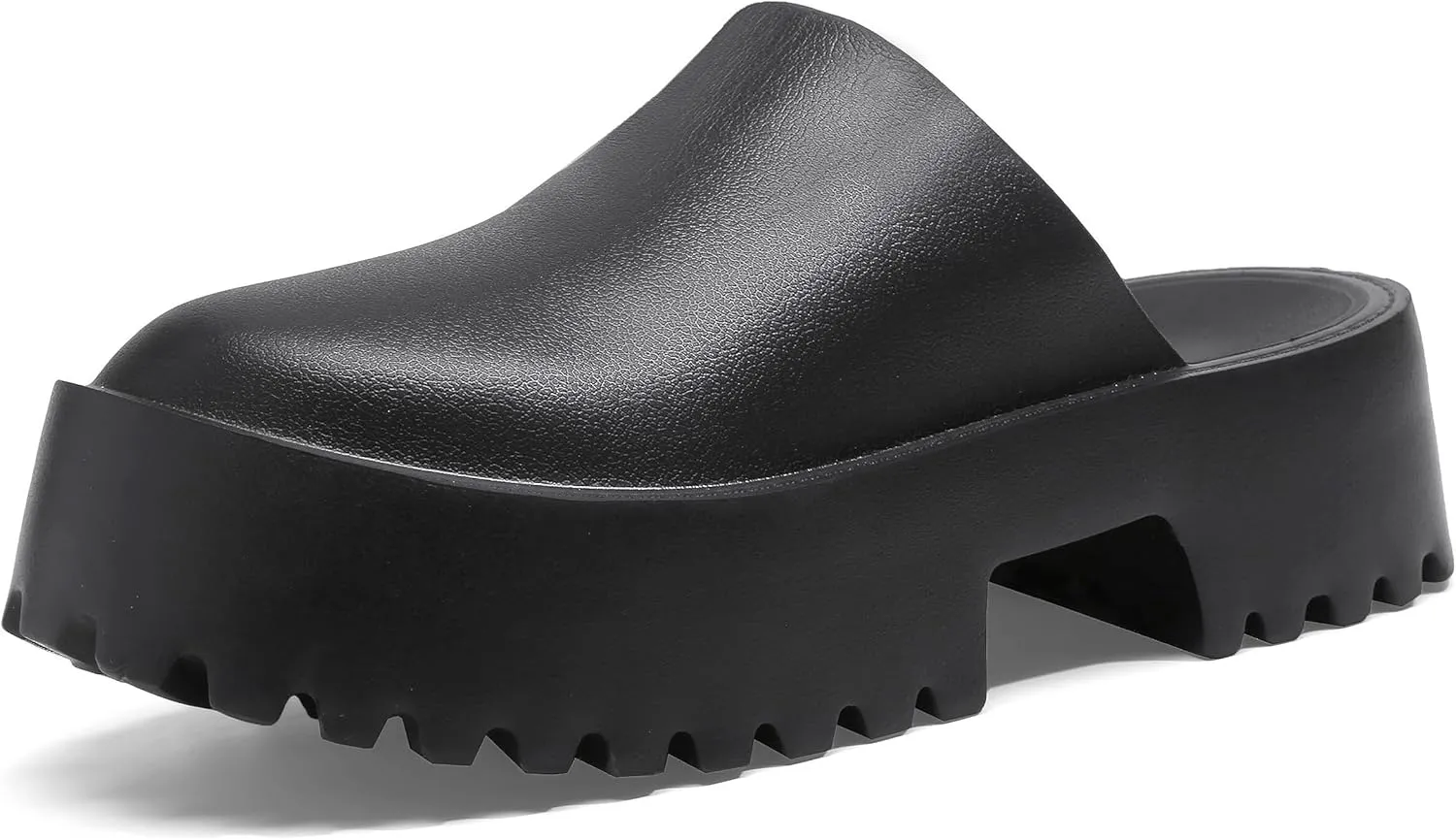 SANIOOOI Women's Platform Mules Colgs,Slip on Wedge Thick Sole Colg Slippers Cute Fashion Vacation Heeled Flatform Sandals Water Beach Comfort Soft Shoe