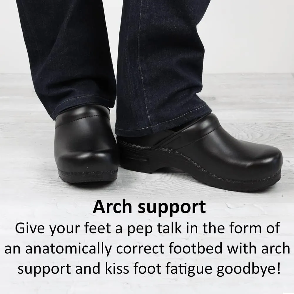Sanita Estelle Patent Leather Clogs for Women - Arch Support, Open-Back, Adjustable, APMA-Approved Slip-On Mules