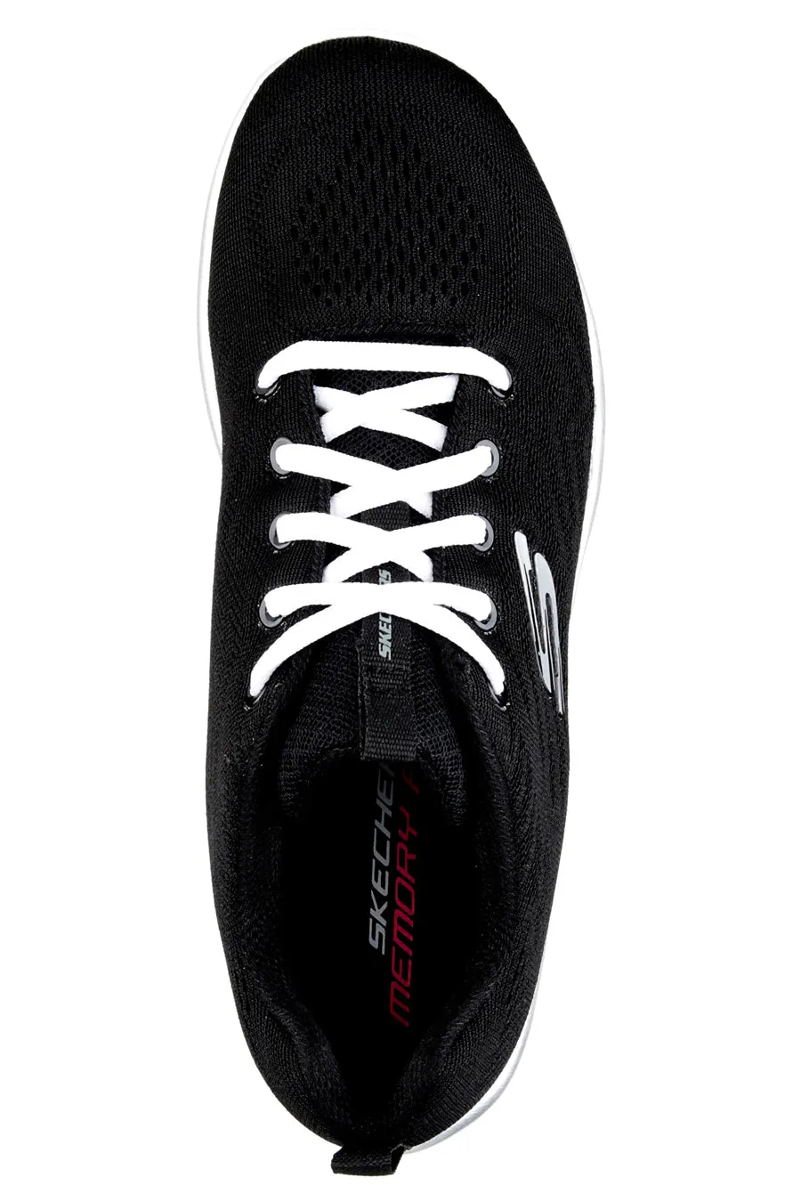 Scarpe da Allenamento Nere e Bianche con Tomaia in Skech Knit Mesh SKECHERS Graceful - Get Connected