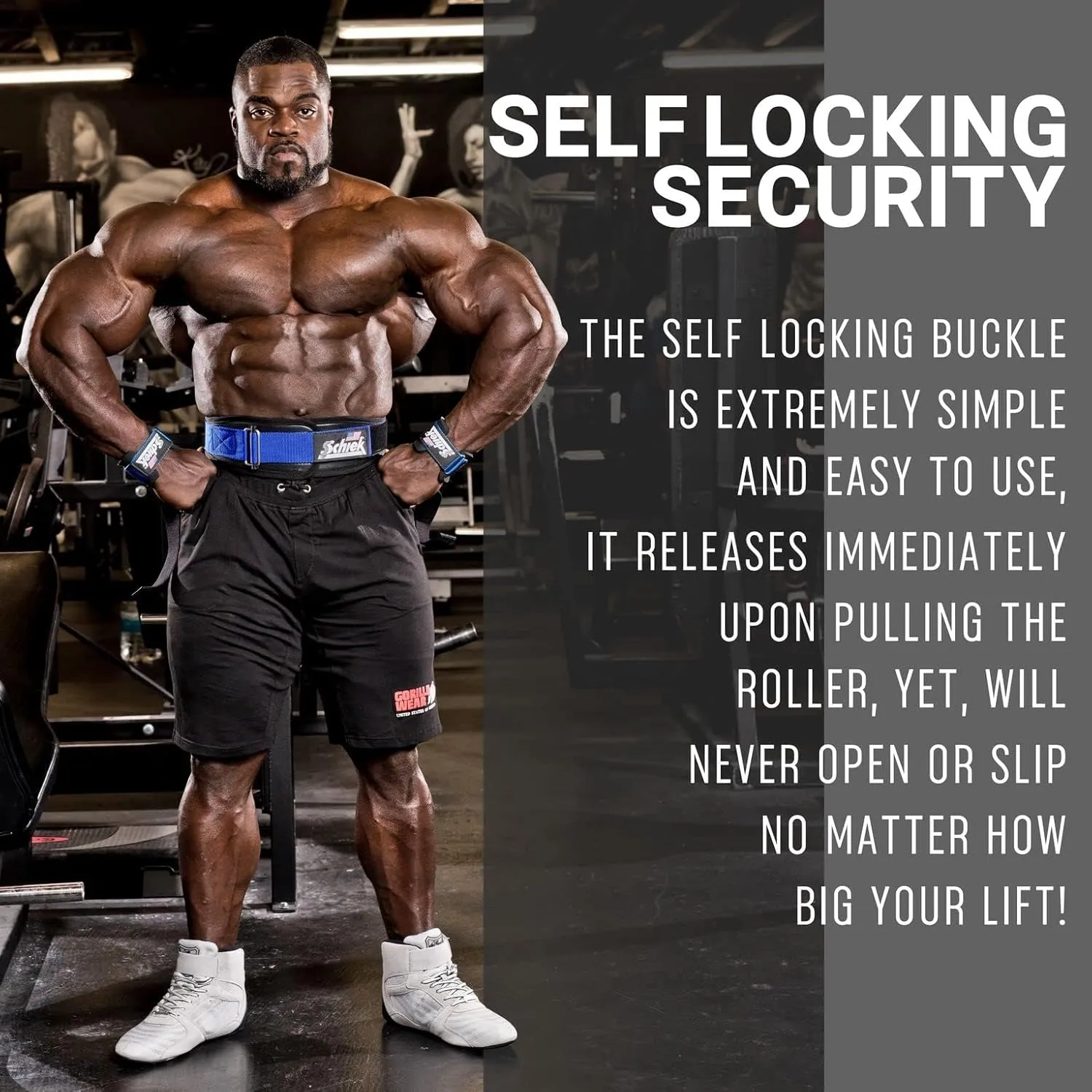 Schiek Sports Model 3004 Power Lifting Belt - Black