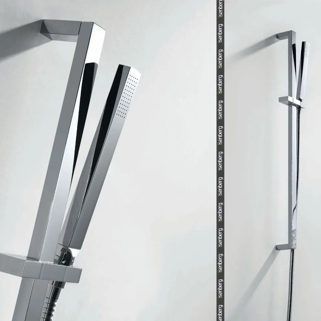 Serie 160 Hand Shower Column - Wall Mount - 31" Brass/Polished Chrome