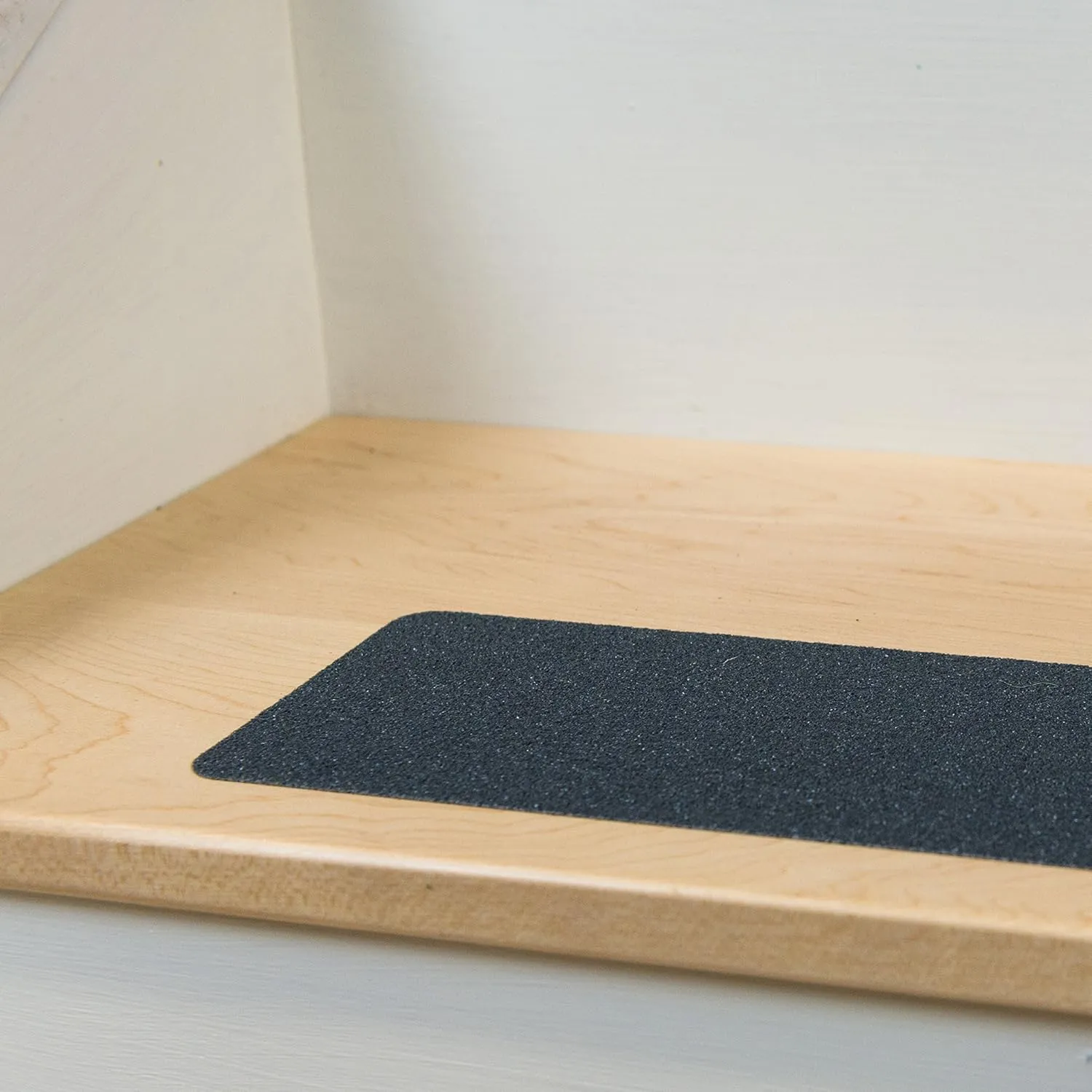 Set of PVC-Free, Non-Slip Adhesive Stair Treads and Handy Installation Roller (15qty - 4" X 24"   Roller, Grey)