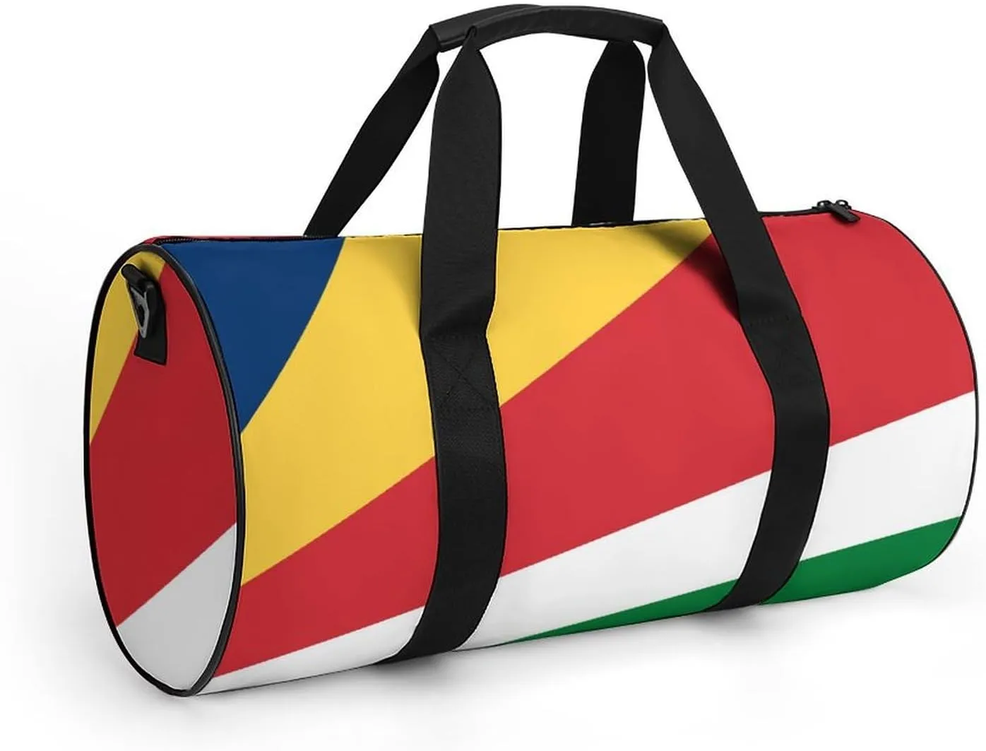 Seychelles Flag Gym Bag with Wet Pocket Travel Duffel for Boys Girls Weekender Overnight
