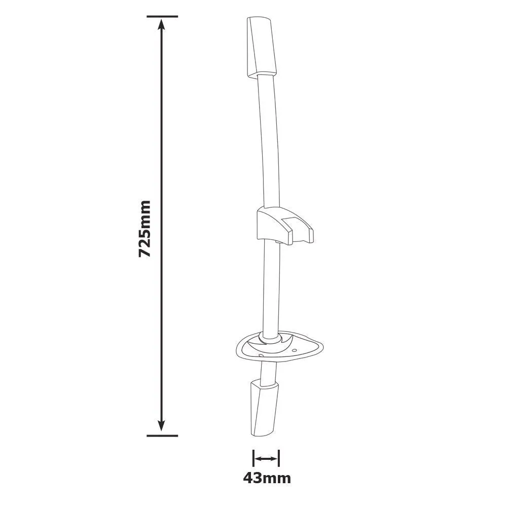 Shower Slide Curved S505