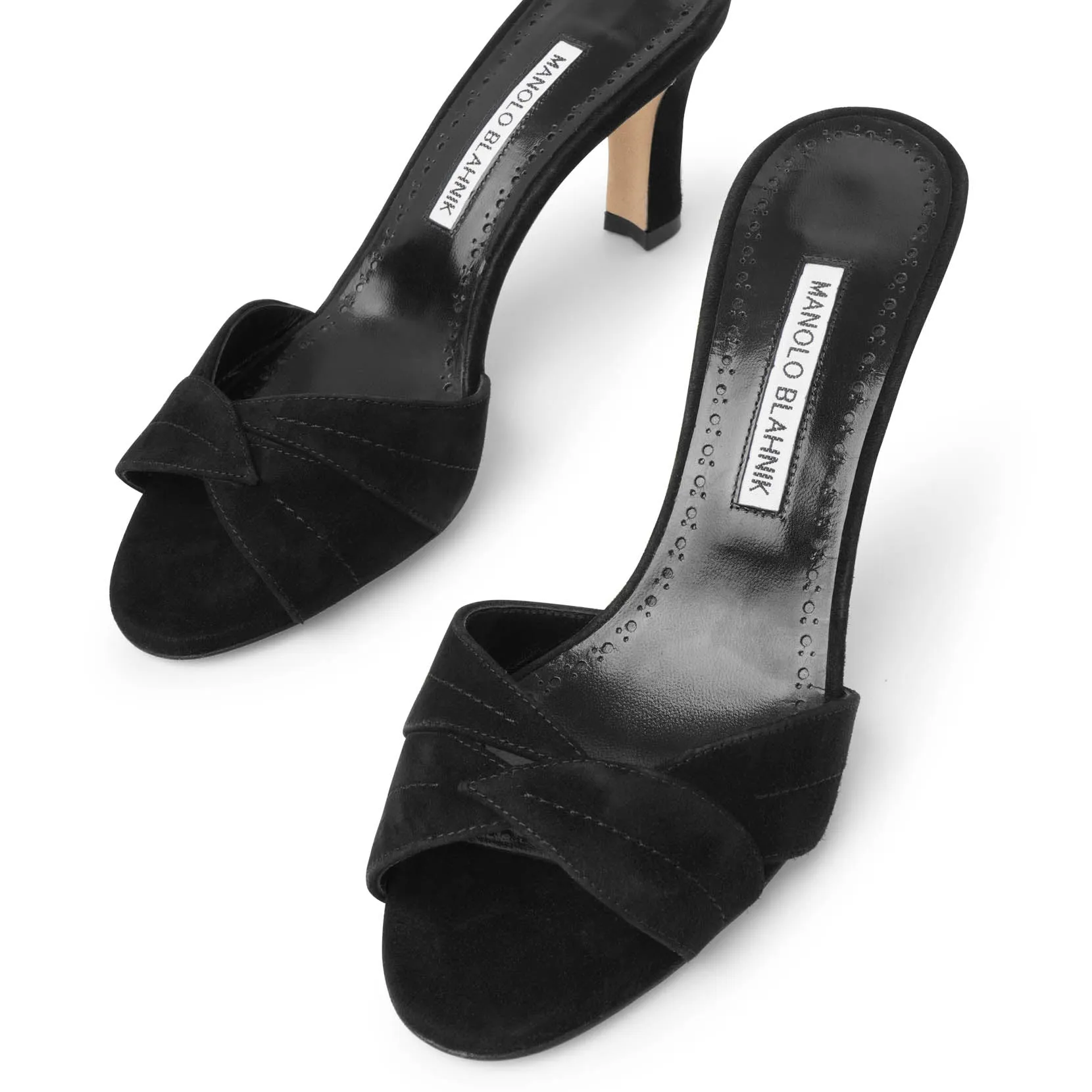 Siemu 70 black suede mules