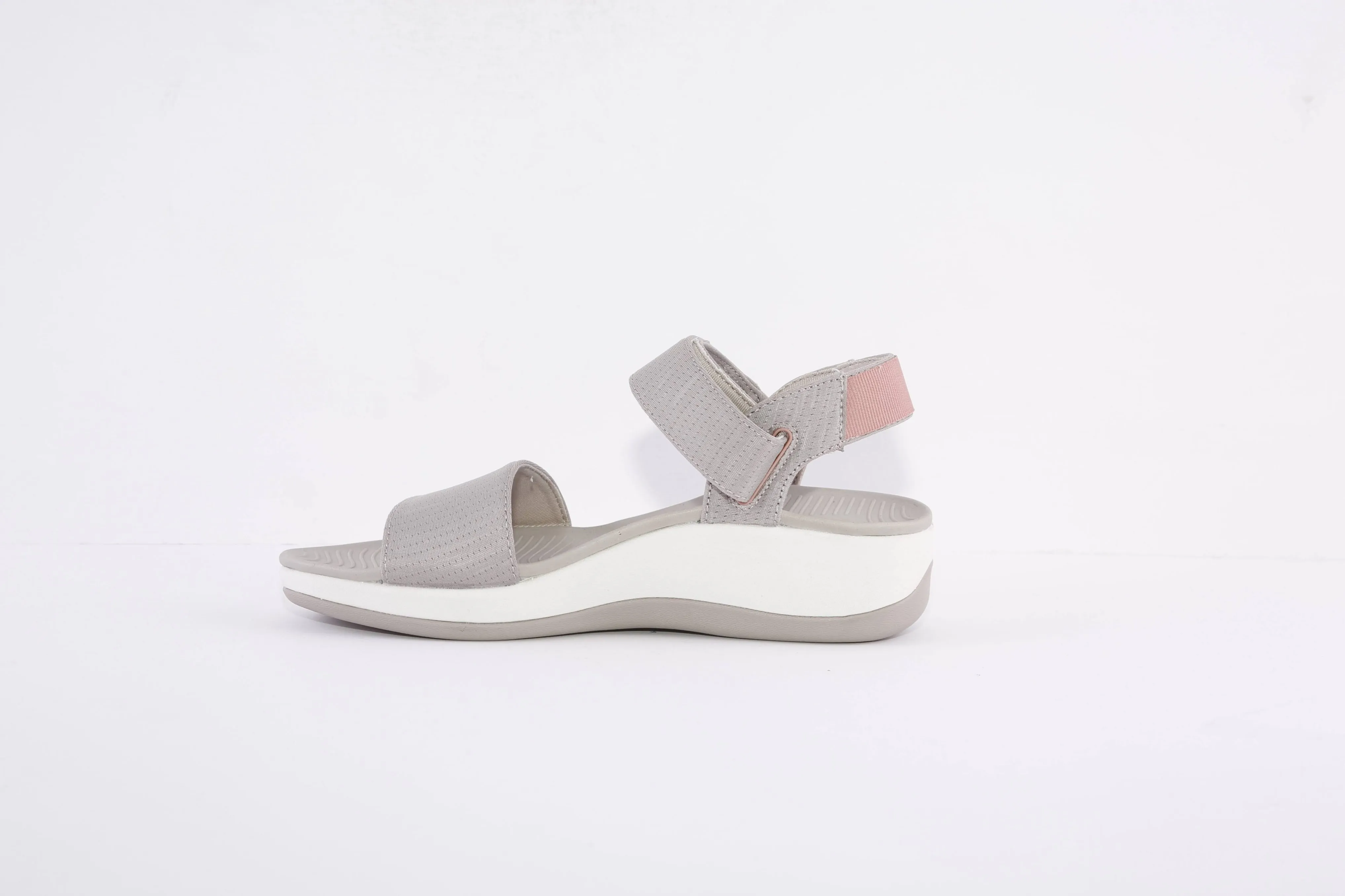 SKECHERS - 163310 ARCH FIT SUNSHINE VELCRO STRAP FLAT SANDAL - TAUPE