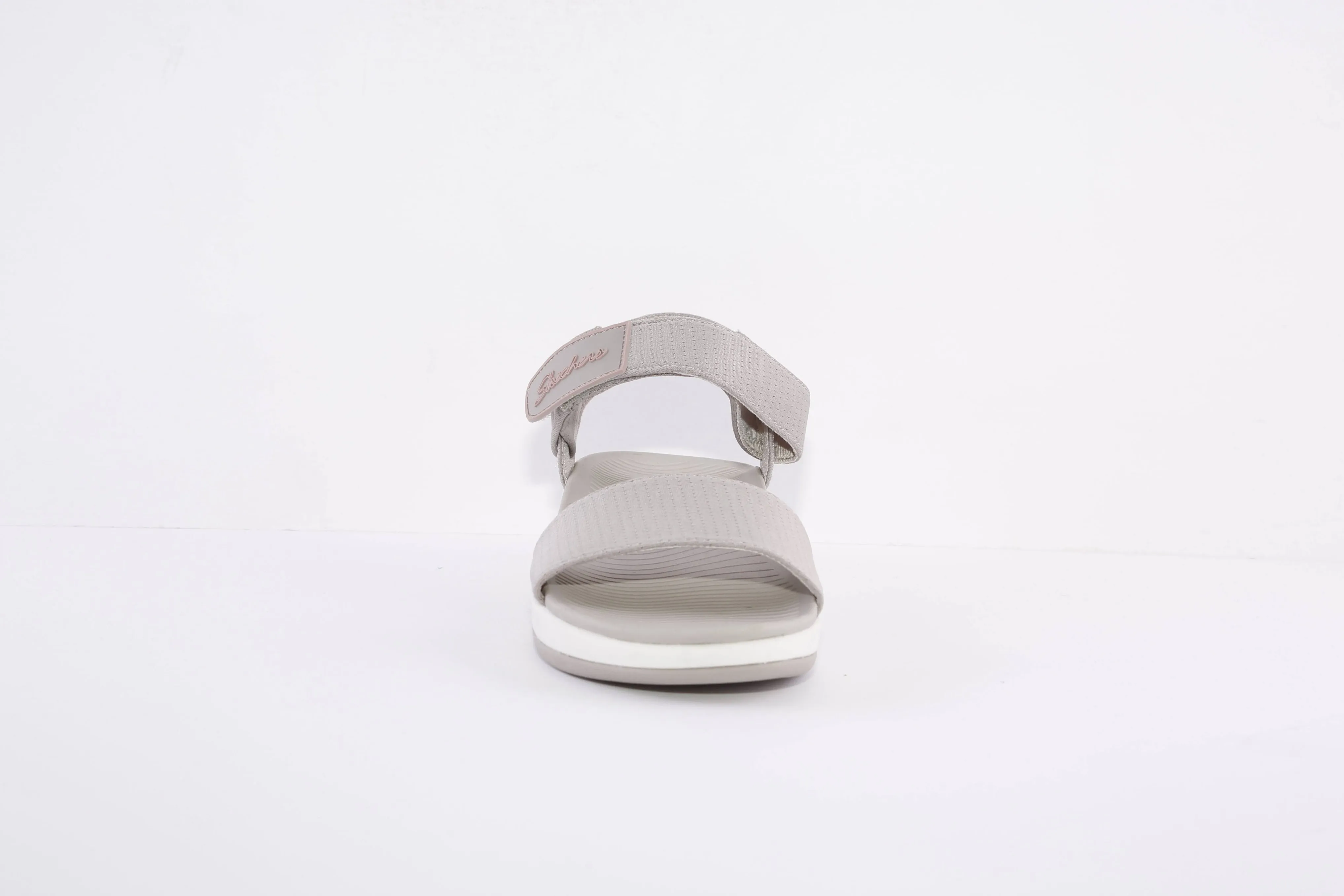 SKECHERS - 163310 ARCH FIT SUNSHINE VELCRO STRAP FLAT SANDAL - TAUPE