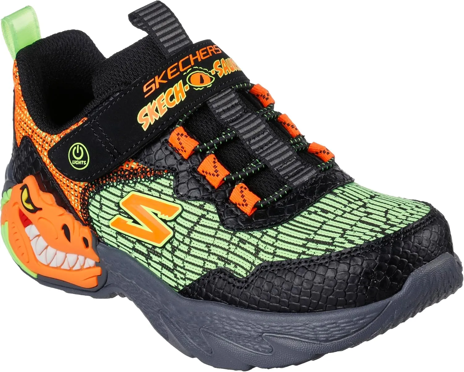 Skechers Boys' Dino lights Sneaker