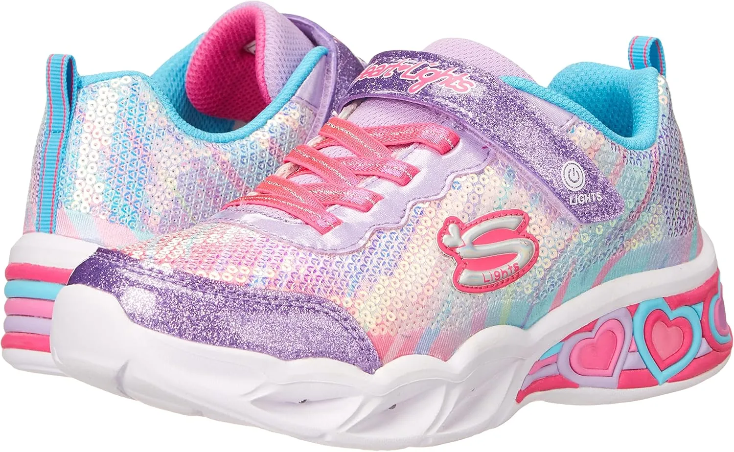Skechers Girl's Sweetheart Lights-Lets Shine Sneaker