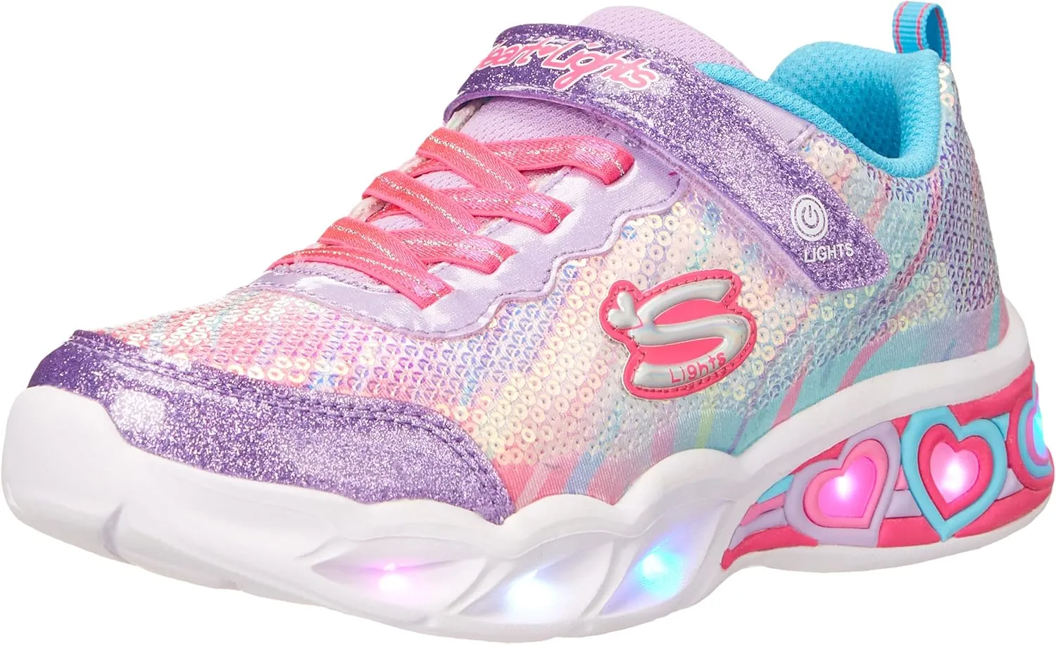 Skechers Girl's Sweetheart Lights-Lets Shine Sneaker