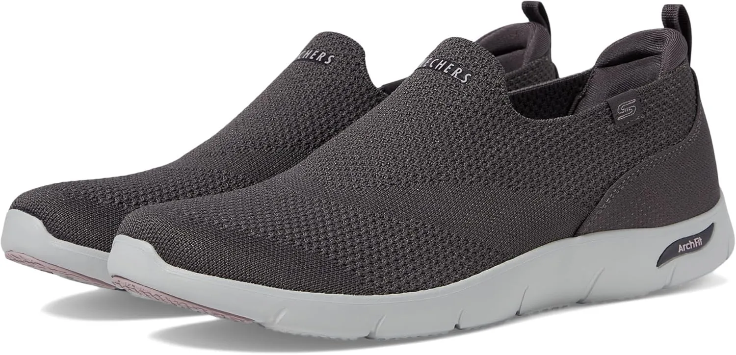 Skechers Sport Women's Women's Arch Fit Refine Iris Sneaker, Charcoal=Char, 5.5