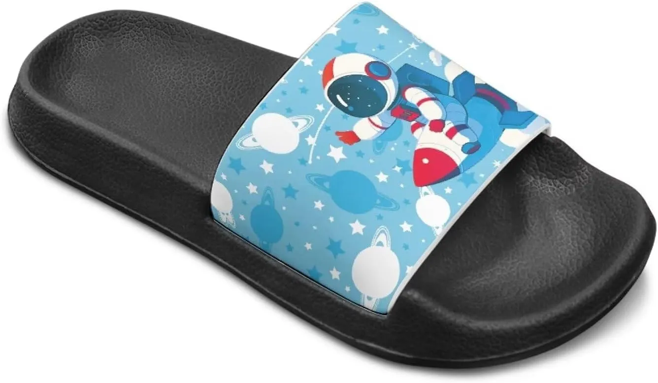 Slide Sandals for Boys Quick Dry Summer Slippers Kids Lightweight Pool Sandals