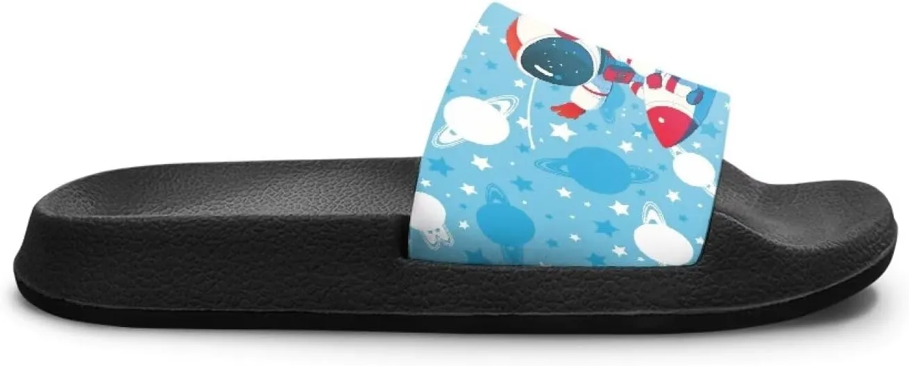 Slide Sandals for Boys Quick Dry Summer Slippers Kids Lightweight Pool Sandals