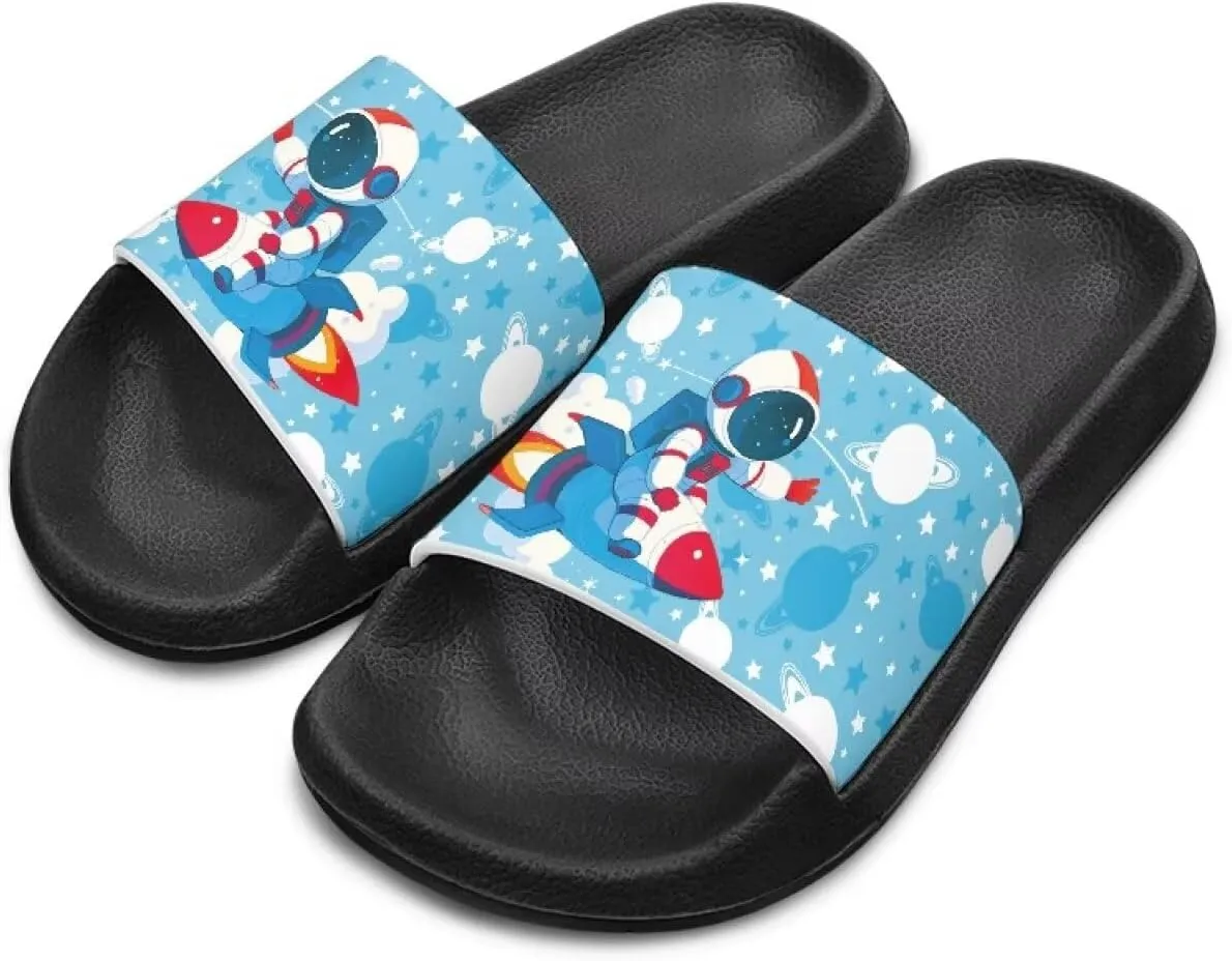 Slide Sandals for Boys Quick Dry Summer Slippers Kids Lightweight Pool Sandals