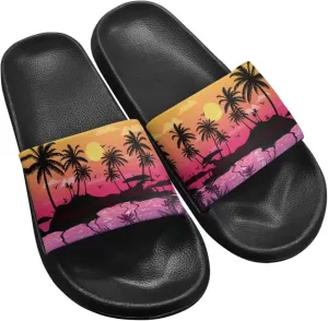 Slides & Slippers for Women & Men Casual Pool Sandals Open Toe Shower Shoes Summer Footwear Gift for Family Friends