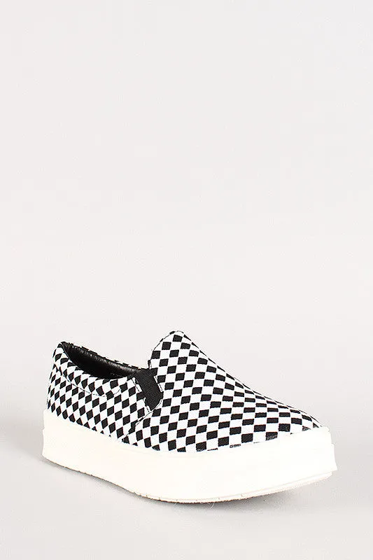 Slip Streamlined Sneaker Checker On Sustainable