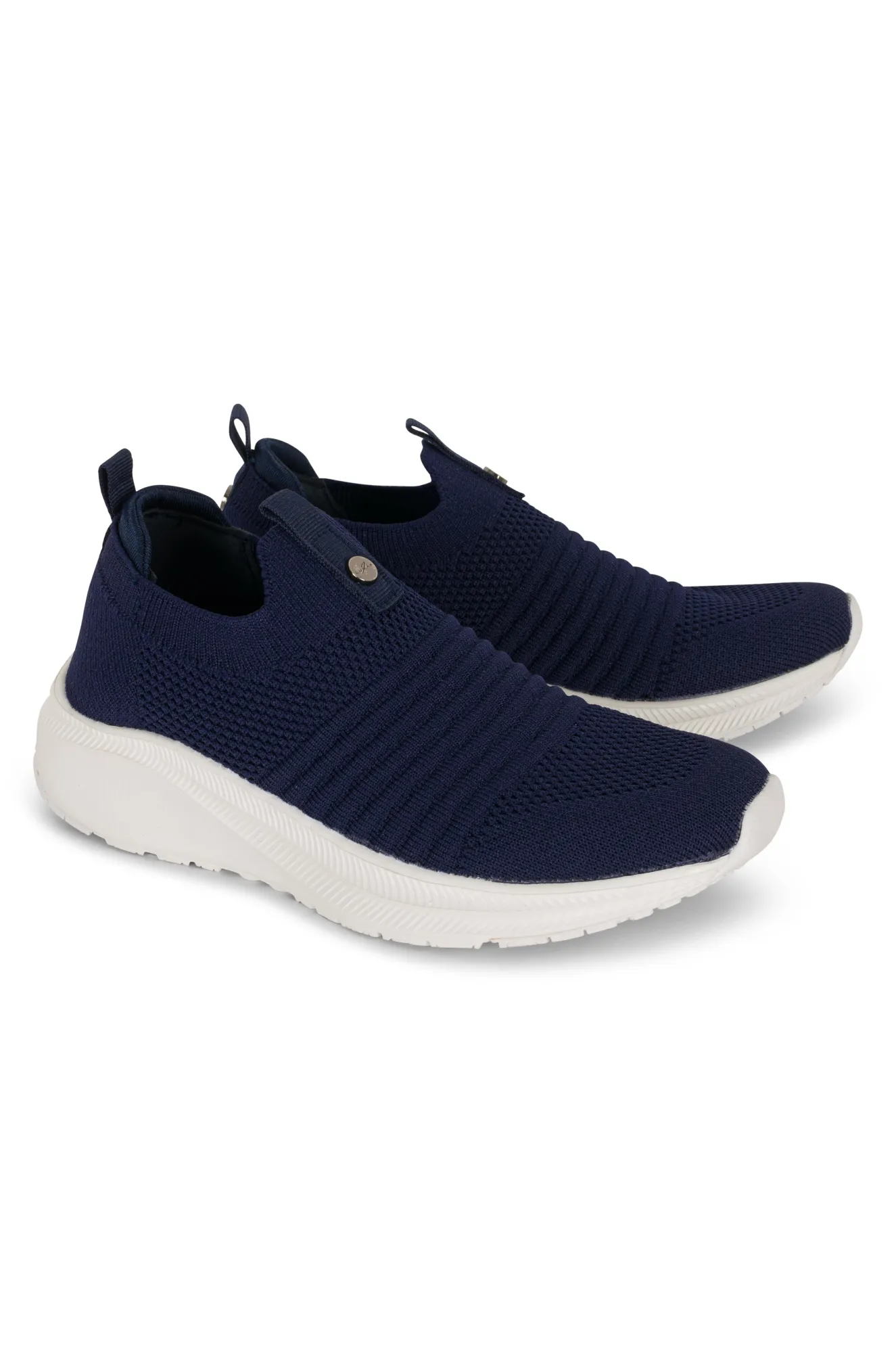 Sock style slip on Lunar Sneaker | NAVY | MIRABELLA AB
