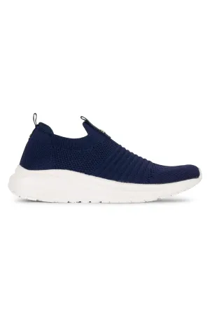 Sock style slip on Lunar Sneaker | NAVY | MIRABELLA AB