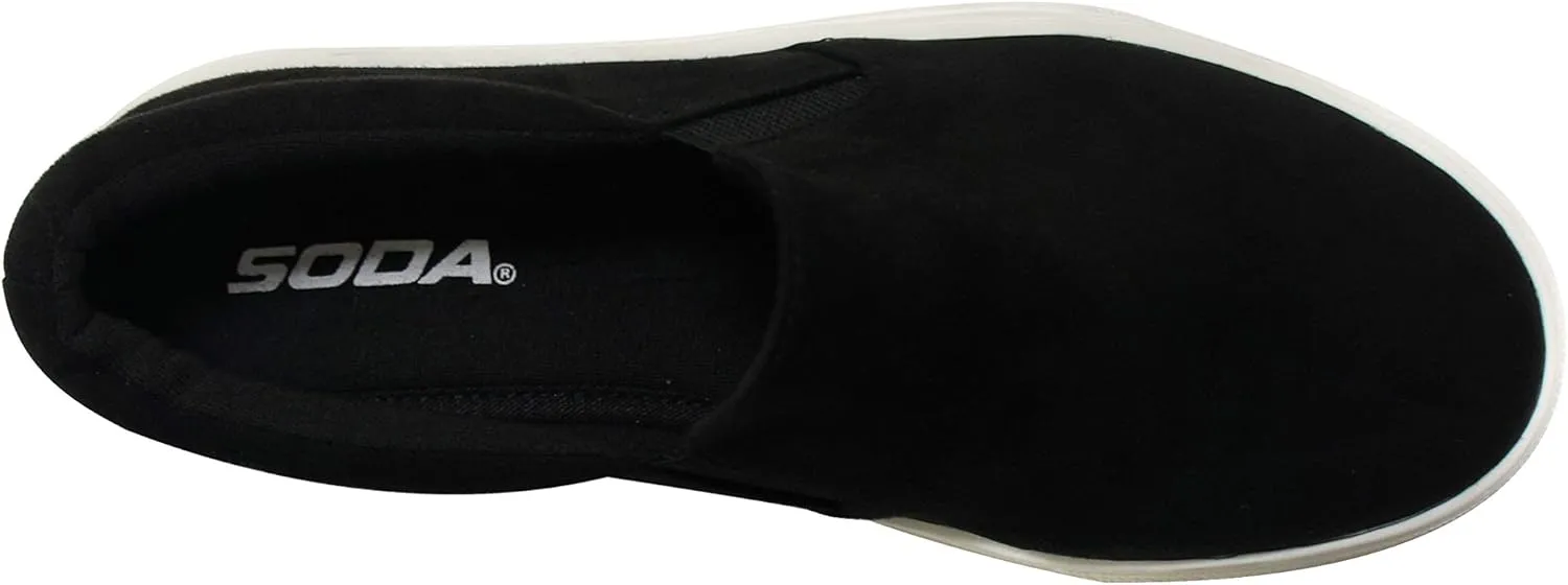 Soda Hike Trendyfashion ~ Slip On Double Layer Foam Padded Cushion Sock Fashion Sneakers