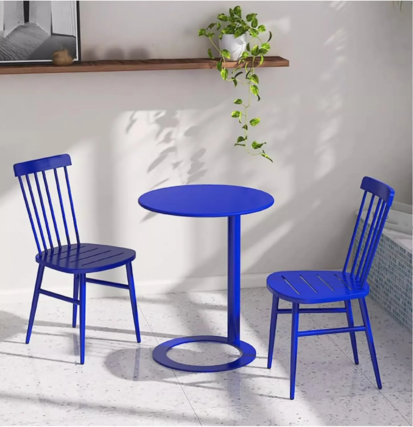 Sofa Side Table, Small Sofa Coffee Side Tables, Stand Metal Side Table, Metal Frame, for Living Room, Bedroom(Style6,Height 69cm)
