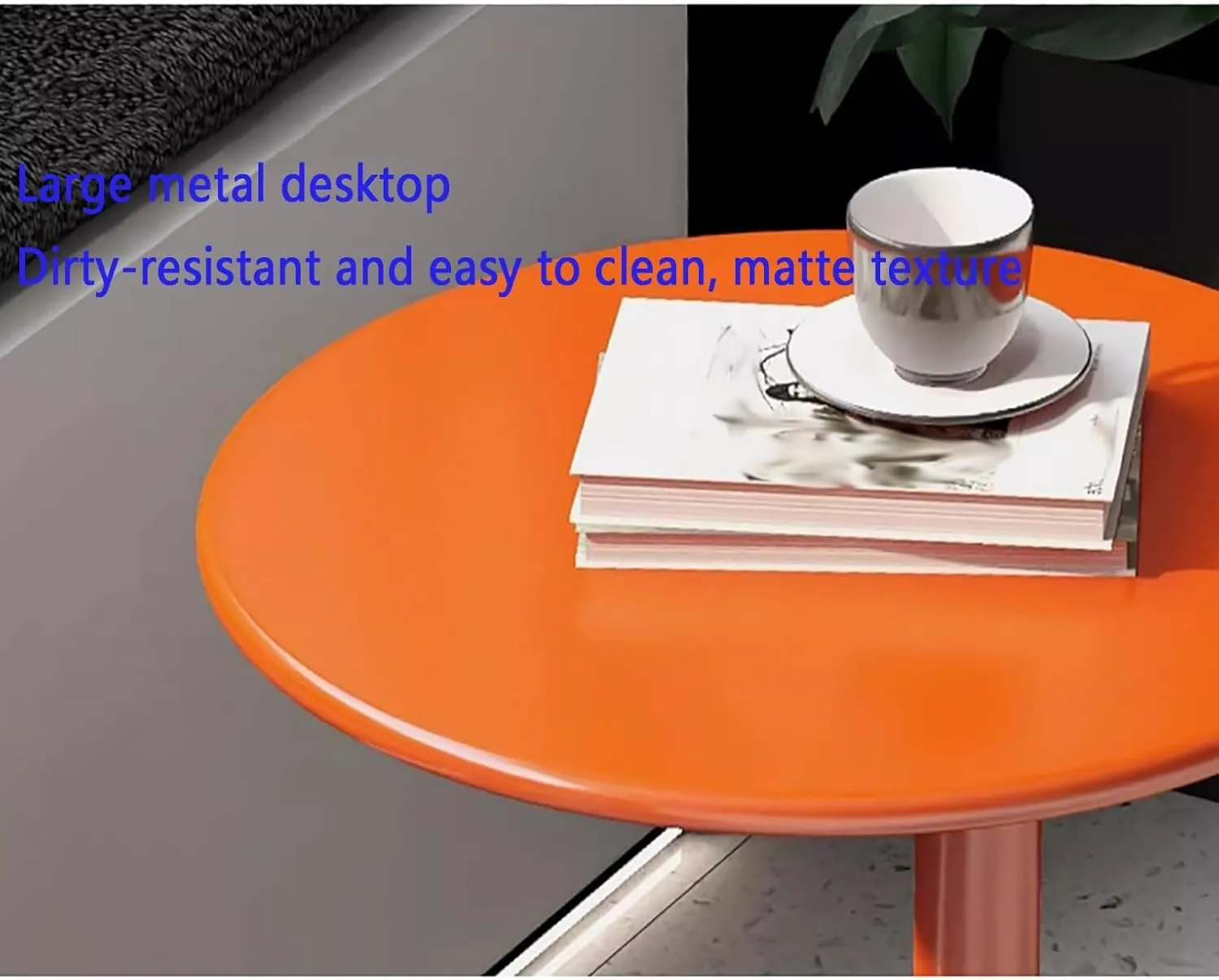 Sofa Side Table, Small Sofa Coffee Side Tables, Stand Metal Side Table, Metal Frame, for Living Room, Bedroom(Style6,Height 69cm)