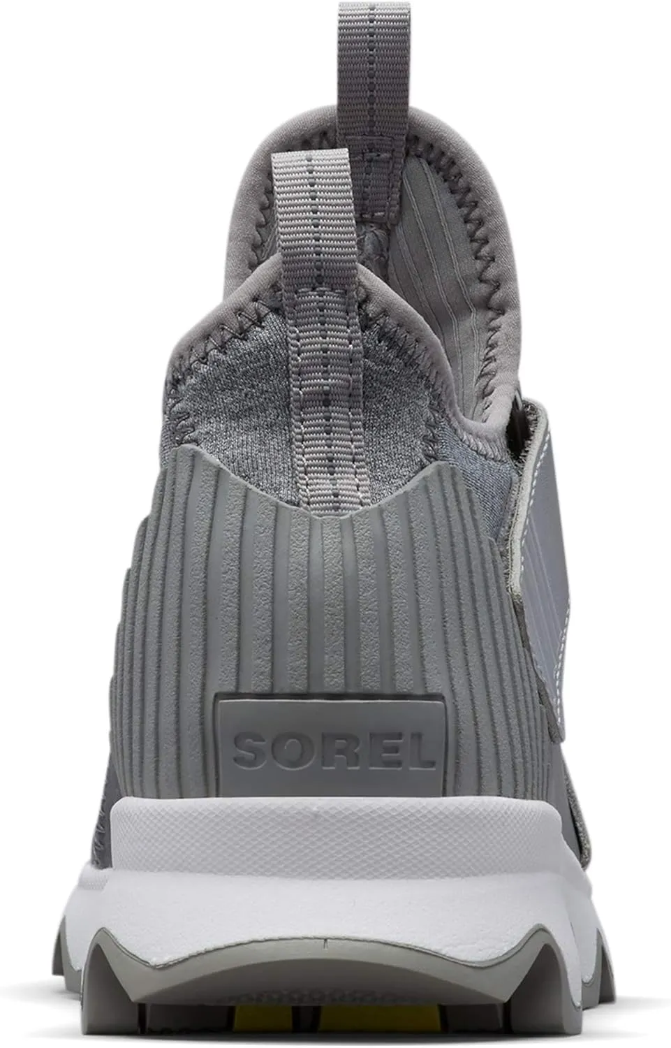 SOREL - Women’s Kinetic Sneak, Knit Sneaker with Scalloped Sole and Stretch Straps