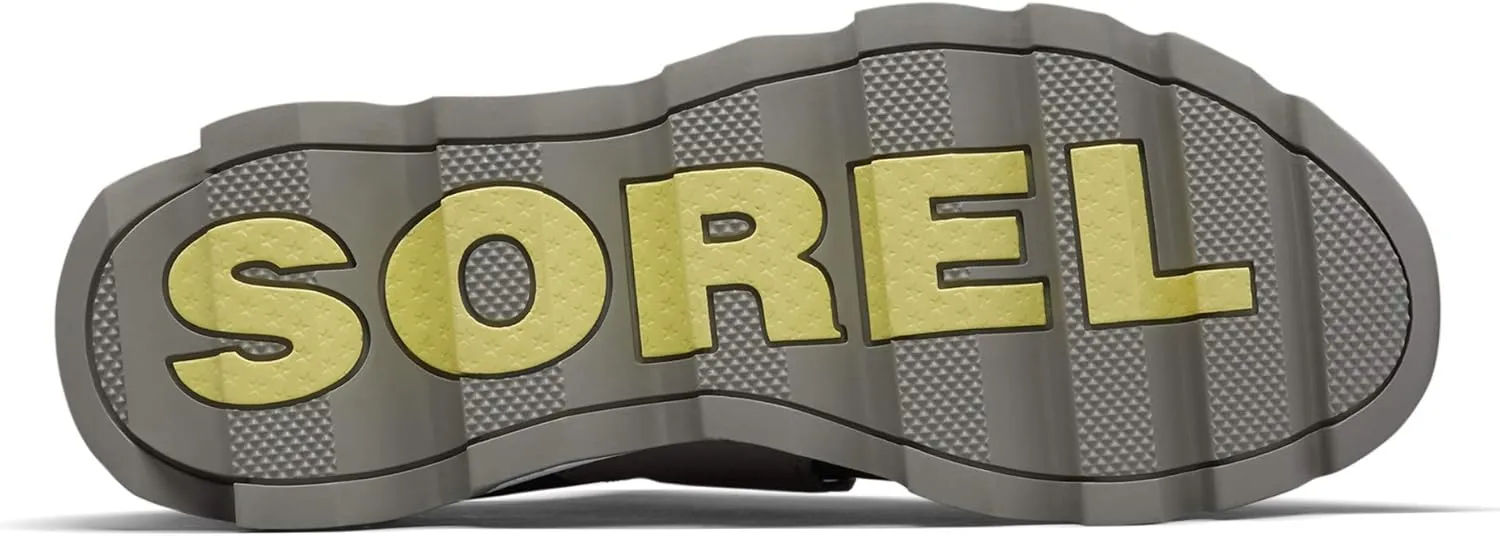 SOREL - Women’s Kinetic Sneak, Knit Sneaker with Scalloped Sole and Stretch Straps