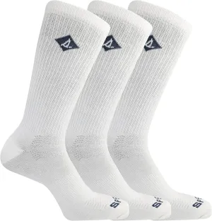 Sperry Men's Comfort Sneaker Crew Socks-3 Pair Pack-Heel Toe Cushion and Moisture Wicking