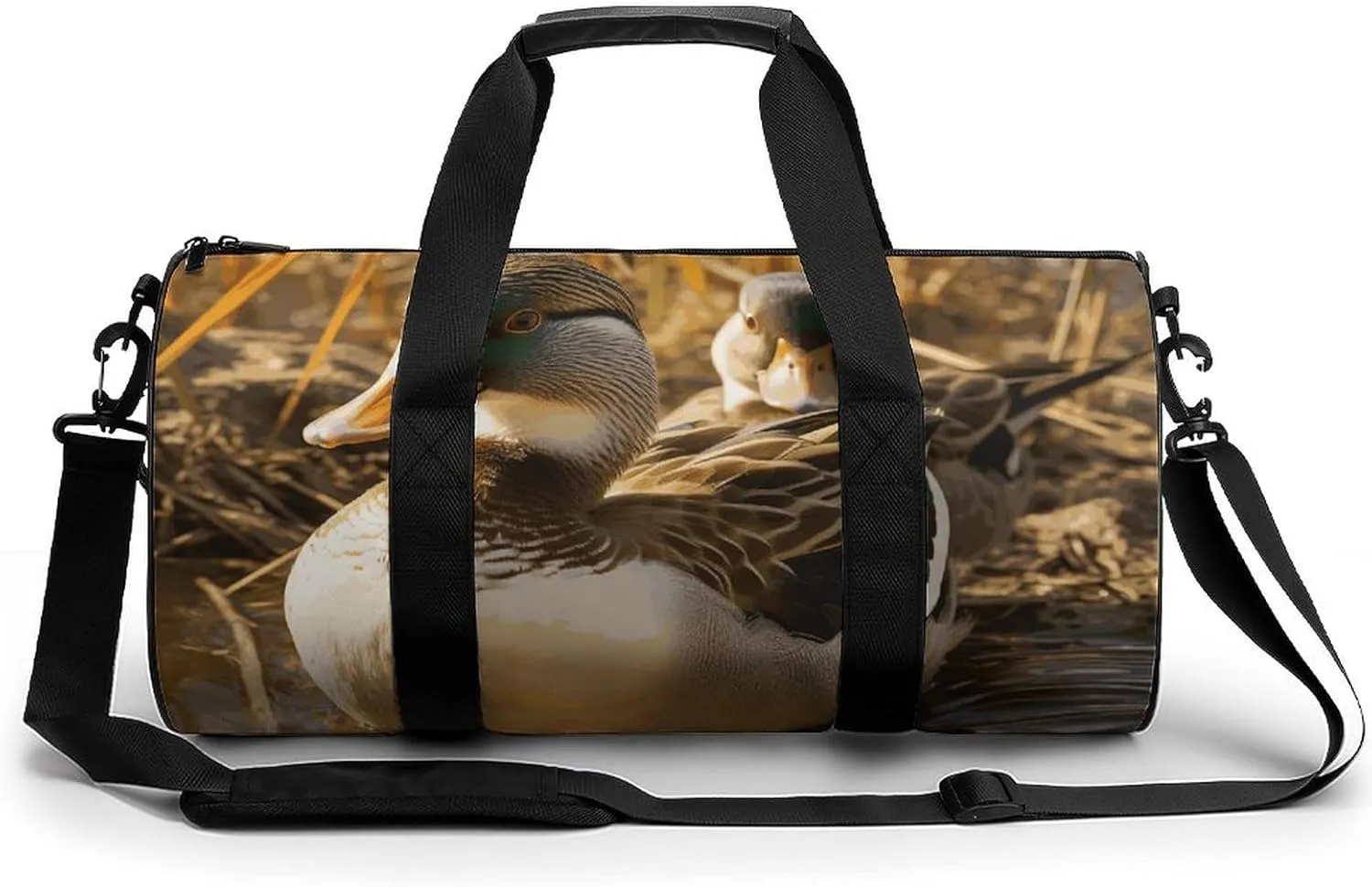 Sports Gym Bag for Women Men Travel Duffel Bag Tote Weekender Bag Domestic Duck Carry on Overnight Bag for Travel Swimming Fitness Workout Sports Duffle Bag