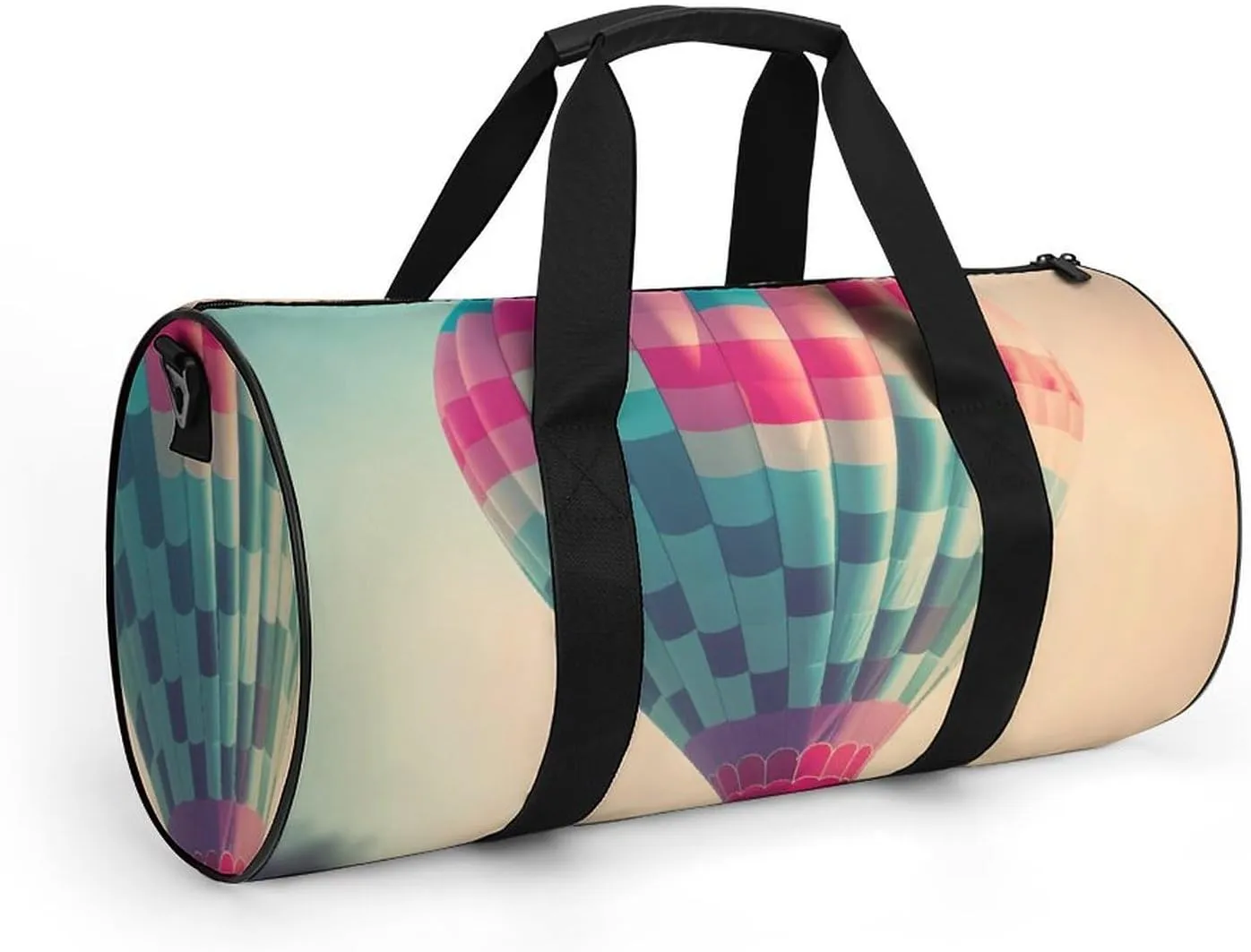 Sports Gym Bag for Women Men Travel Duffel Bag Tote Weekender Bag Hot Air Balloon In The Sky Carry on Overnight Bag for Travel Swimming Fitness Workout Sports Duffle Bag