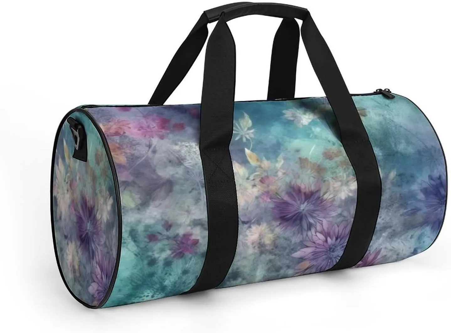 Sports Gym Bag for Women Men Travel Duffel Bag Tote Weekender Bag Pink And Green Carry on Overnight Bag for Travel Swimming Fitness Workout Sports Duffle Bag