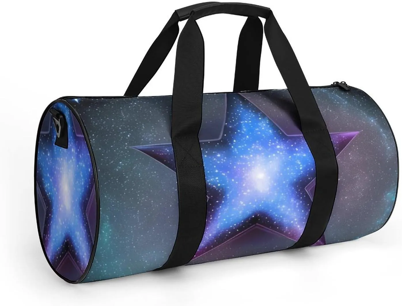 Sports Gym Bag for Women Men Travel Duffel Bag Tote Weekender Bag Stars Carry on Overnight Bag for Travel Swimming Fitness Workout Sports Duffle Bag