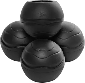 Stabilizing Rubber Ball Feet for Helinox Camping Chair - Durable Outdoor Chair Leg Cap, Help Stability on Rugged and Uneven Surfaces (Black, 55mm)