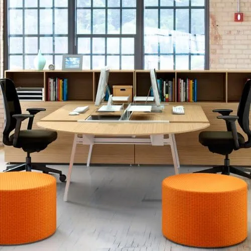 Steelcase Green Mesh Back Reply Chair with Meadow Fabric Seat