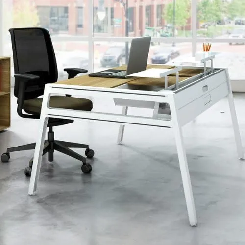 Steelcase Green Mesh Back Reply Chair with Meadow Fabric Seat