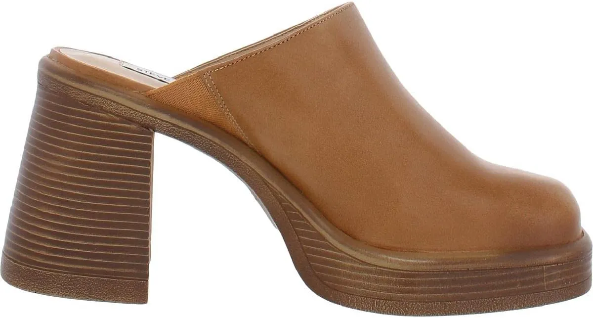 Steve Madden Womens Flirtie Leather Platform Mules