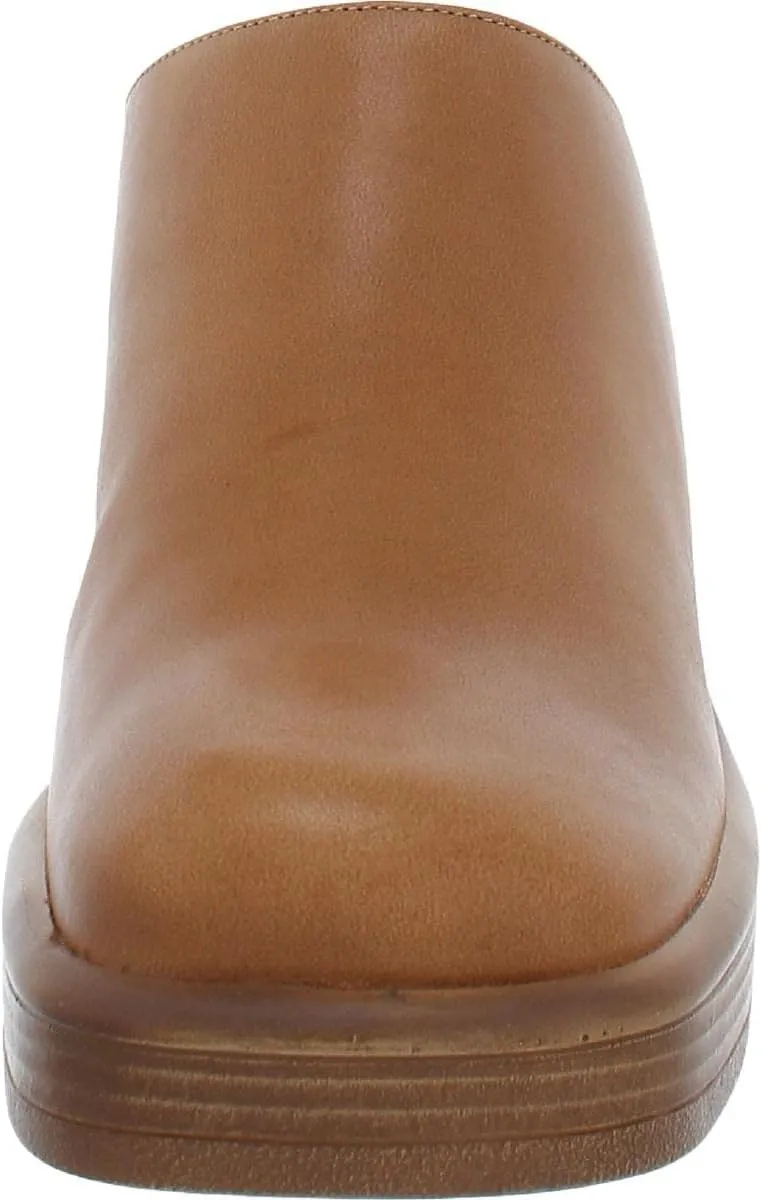 Steve Madden Womens Flirtie Leather Platform Mules