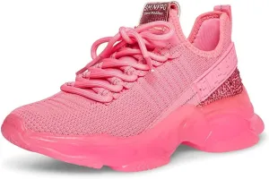 Steve Madden Women's Maxima Sneaker, Hot Pink, 9.5