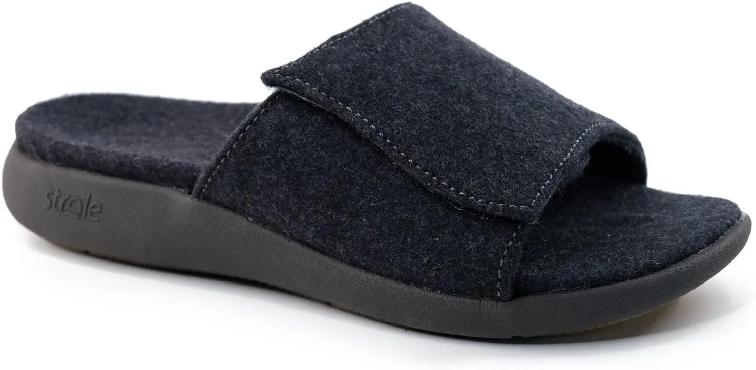 Strole Den Women's Wool Slippers with Orthotic Arch Support